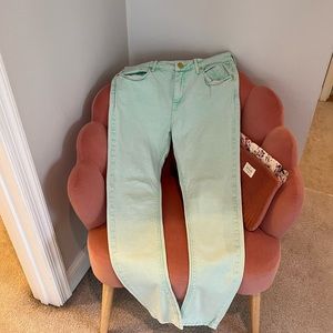 TopShop Jamie Moto Skinny Jean-Seafoam
